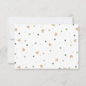 Lucky Charm Baby Dusche Windelwaschkarte Einladung (Rückseite)