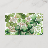 Lucky Charm Baby Shooter Registrierungskarten Begleitkarte (Rückseite)