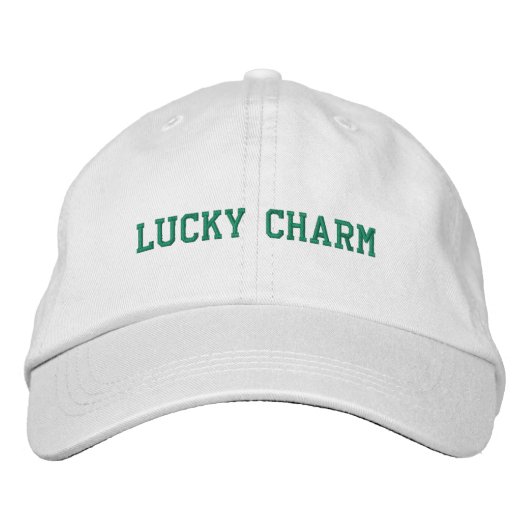 Lucky Charm Bestickte Baseballkappe (Vorderseite)