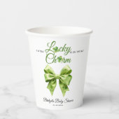 Lucky Charm Bogen St. Patrick's Day Babydusche Pappbecher (Vorderseite)