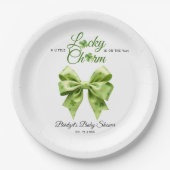 Lucky Charm Bogen St. Patrick's Day Babydusche Pappteller (Vorderseite)