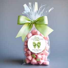 Lucky Charm Bogen St. Patrick's Day Babydusche Runder Aufkleber