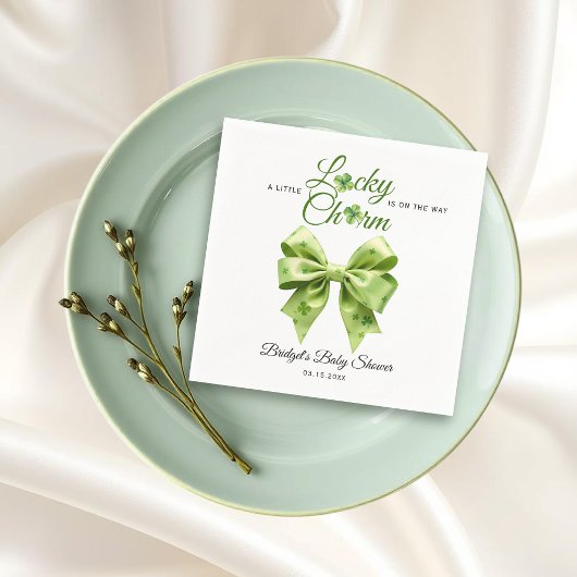 Lucky Charm Bogen St. Patrick's Day Babydusche Serviette