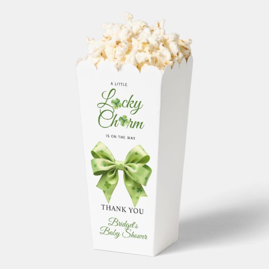 Lucky charm bow St. Patrick's Day baby shower Geschenkschachtel (Geplatzt)