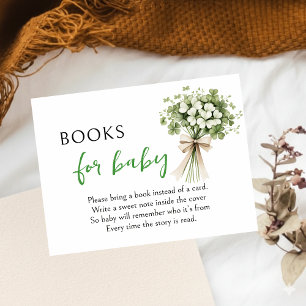 Lucky Charm Bücher für Baby-Beilagekarte Kleeblatt Begleitkarte