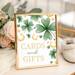 Lucky Charm Cards and Gifts Table Sign Sockelschild