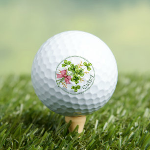 Lucky Charm Clover Vintage Personalisierte Viel Gl Golfball