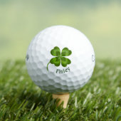 Lucky Charm Clover Vintage Personalisierte Viel Gl Golfball (Insitu T-Shirt)