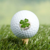 Lucky Charm Clover Vintage Personalisierte Viel Gl Golfball (Insitu T-Shirt)