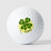 Lucky Charm Clover Vintage Personalisierte Viel Gl Golfball (Vorderseite)