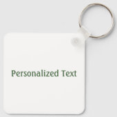 Lucky Charm Clover Vintage Personalisierte Viel Gl Schlüsselanhänger (Rückseite)