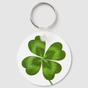 Lucky Charm Clover Vintages Kleeblatt Viel Glück Schlüsselanhänger