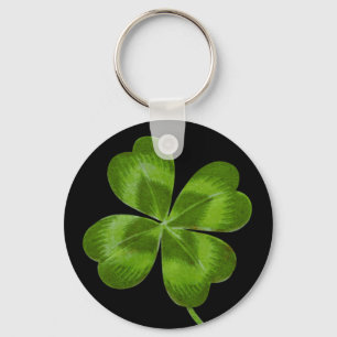 Lucky Charm Clover Vintages Kleeblatt Viel Glück Schlüsselanhänger