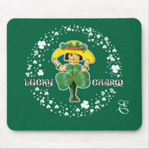 Lucky Charm Custom St. Patrick's Day Geschenk Mousepad