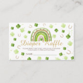 Lucky Charm Diaper Raffle Card Begleitkarte (Vorderseite)