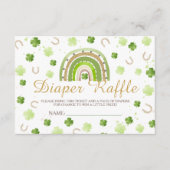 Lucky Charm Diaper Raffle Card Begleitkarte (Vorderseite)