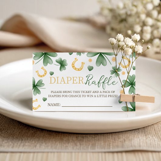 Lucky Charm Diaper Raffle Insert