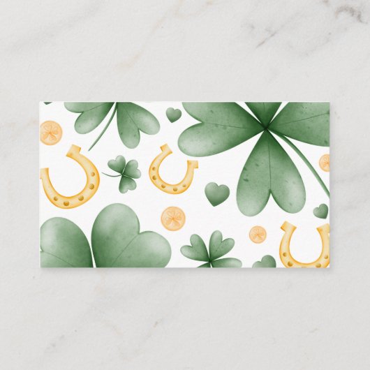 Lucky Charm Diaper Raffle Insert (Rückseite)