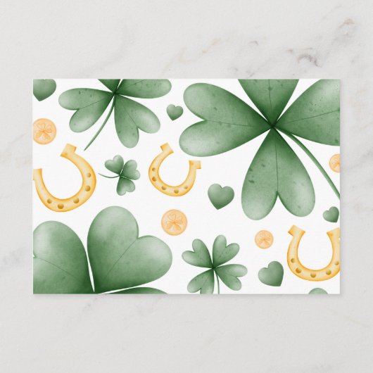 Lucky Charm Diaper Raffle Insert (Rückseite)