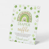 Lucky Charm Diaper Raffle Table Sign Sockelschild (Vorderseite)