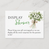 Lucky Charm Display Shower Enclosure Card Shamrock Begleitkarte (Vorderseite)