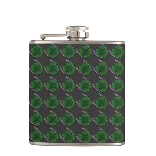 Lucky Charm Flask St. Patrick's Luck Drink Flask Flachmann (Vorderseite)