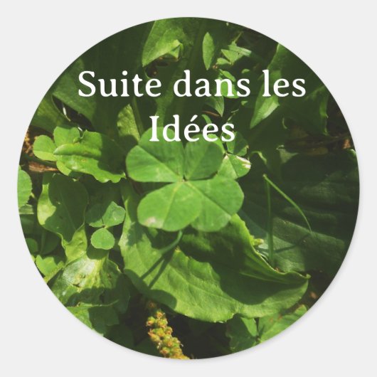 Lucky Charm - Glücksbringer Runder Aufkleber (Vorderseite)