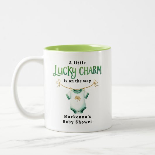 Lucky Charm Irish Baby Dusche Coffee Tasse (Links)