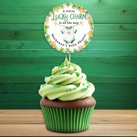 Lucky Charm Irish Baby Dusche Gefallen Sticker