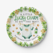 Lucky Charm Irish Baby Dusche Party Teller (Vorderseite)