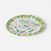 Lucky Charm Irish Baby Dusche Party Teller (Schrägansicht)
