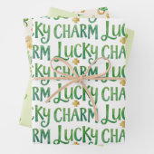 Lucky Charm Irish Baby Showhandtücher Geschenkpapier Set (Beispiel)