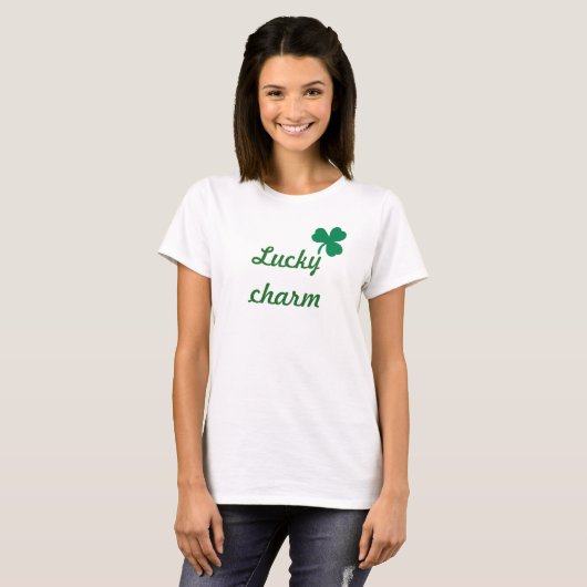 Lucky Charm Irish Clover Women's Basic T - Shirt (Vorne ganz)