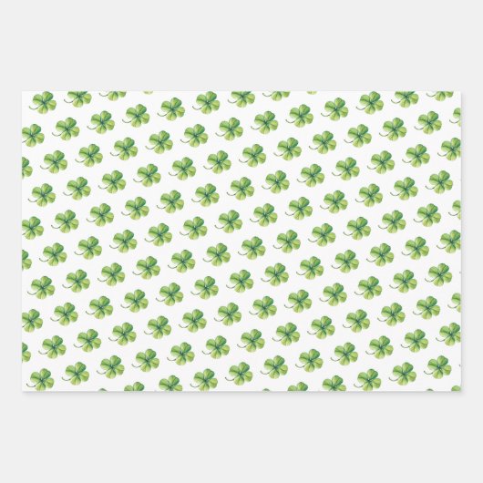 Lucky charm Klee St. Patrick's Day Baby Shower Geschenkpapier Set (Vorderseite 2)