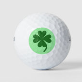 Lucky Charm Kleeblatt Golf Ball Designs von Janz (Vorderseite)