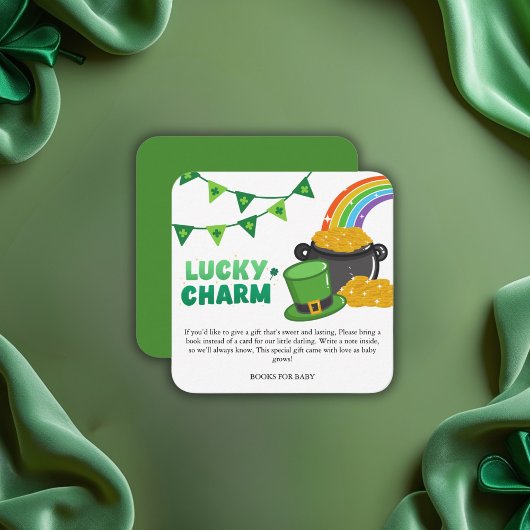 Lucky Charm Kleeblatt St. Patrick's Day Baby Showe Begleitkarte