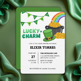Lucky Charm Kleeblatt St. Patrick's Day Baby Showe Einladung