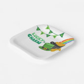 Lucky Charm Kleeblatt St. Patrick's Day Baby Showe Pappteller (Gewinkelt)
