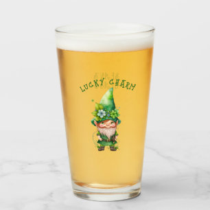 Lucky Charm Leprechaun Gnome - Personalisiert Glas