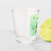 Lucky Charm Leprechaun Gnome - Personalisiert Schnapsglas (Links)