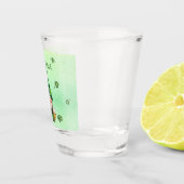 Lucky Charm Leprechaun Gnome - Personalisiert Schnapsglas (Rechts)