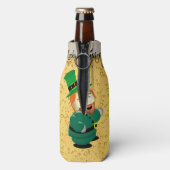 Lucky Charm Leprechaun Irish Bubbly Golden Beer Flaschenkühler (Flasche Rückseite)