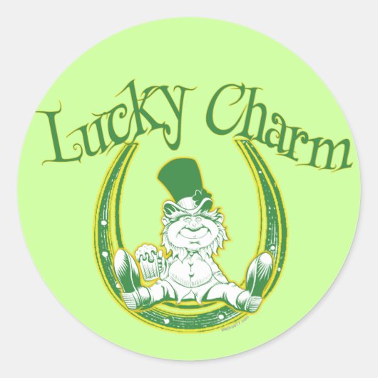 Lucky Charm Leprechaun Sticker (Vorderseite)