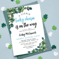 Lucky Charm On Way Boy Baby Dusche