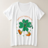 🌈 Lucky Charm Plus Size T-Shirt (Design vorne)