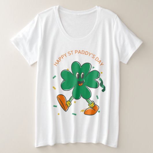 🌈 Lucky Charm Plus Size T-Shirt (Design vorne)