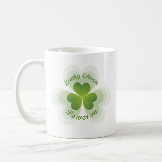 Lucky Charm Power On Kaffeetasse (Links)
