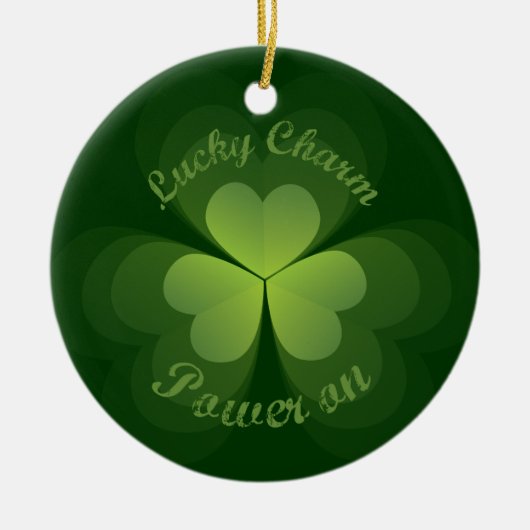 Lucky Charm Power On Keramikornament (Vorne)