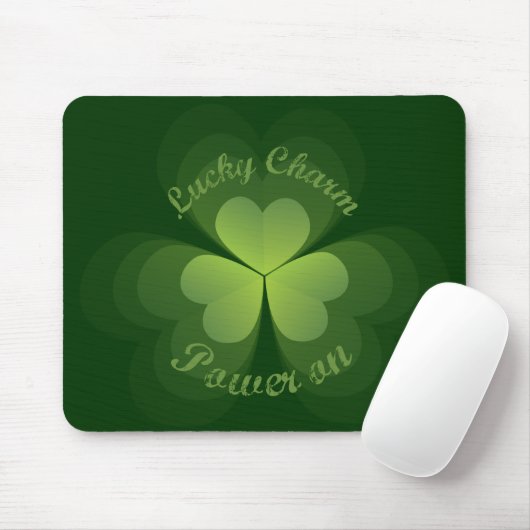 Lucky Charm Power On Mousepad (Mit Mouse)
