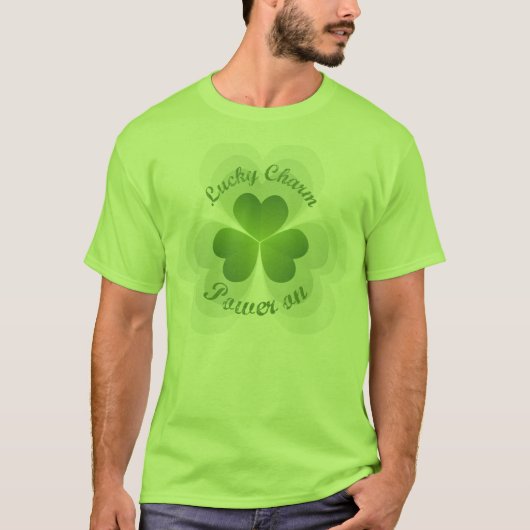 Lucky Charm Power On T-Shirt (Vorderseite)